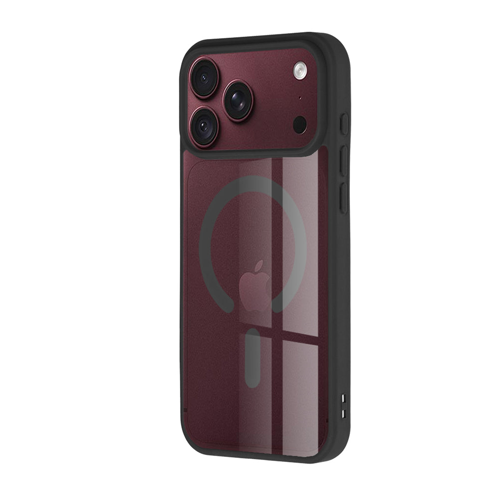 Techsuit iPhone 18 Pro Max / iPhone 17 Pro Max - Σκληρή Θήκη MagSafe με Πλαίσιο Σιλικόνης - MagSafe Pro - Black