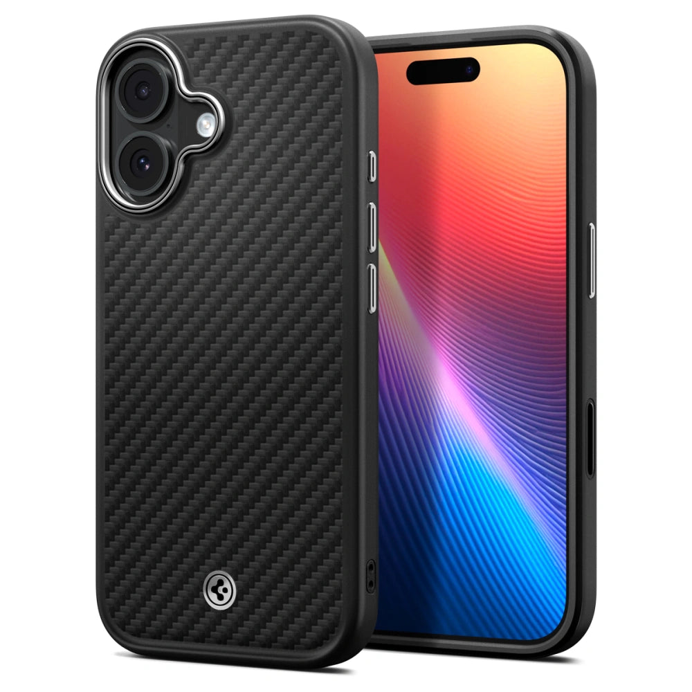 Spigen iPhone 17 - Enzo Aramid T Mag - Σκληρή Θήκη Aramid Fiber με MagSafe - Black / Silver