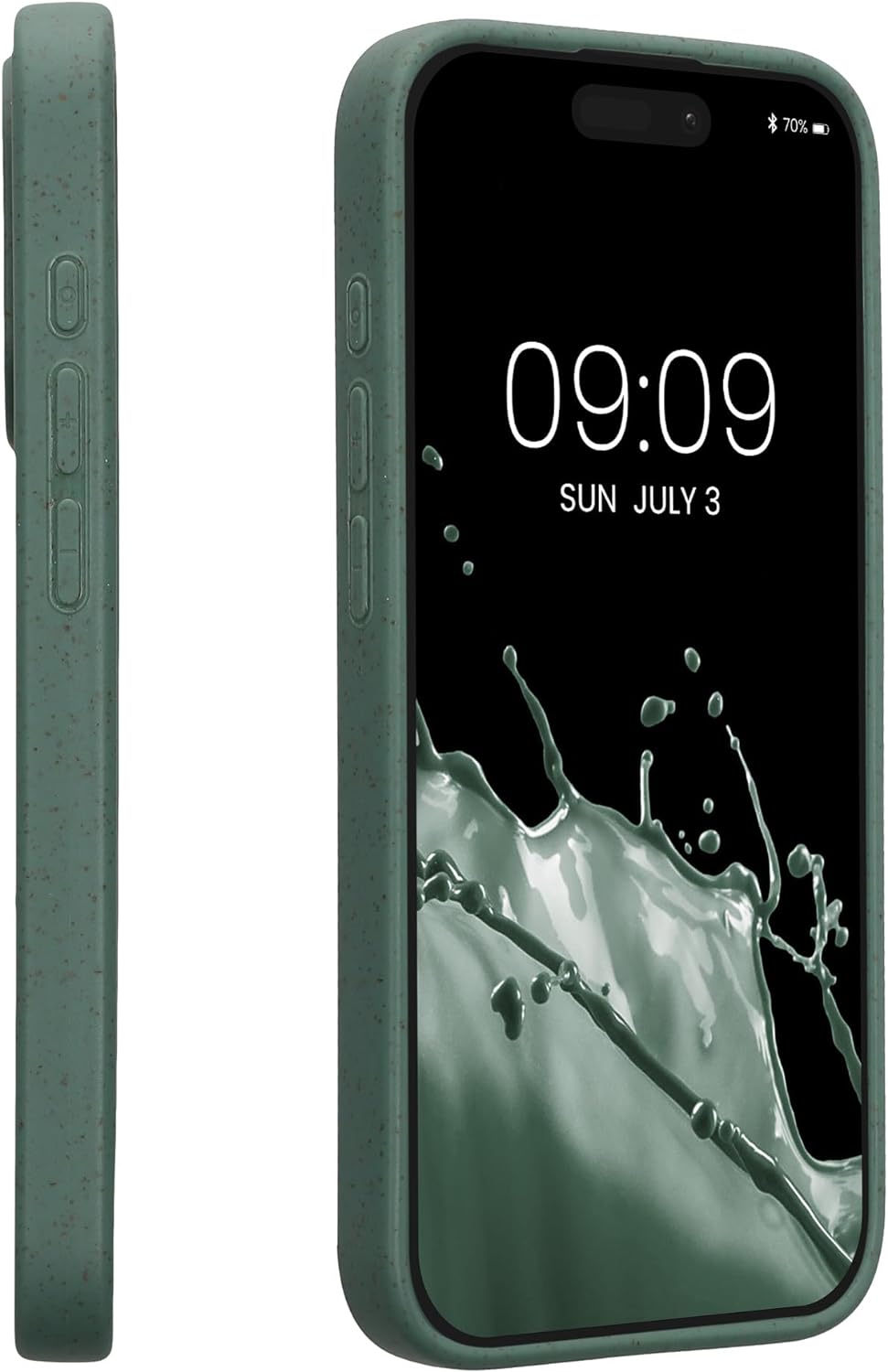 Kalibri iPhone 15 Pro Θήκη Σιλικόνης TPU με Ανακυκλώσιμο και Βιοδιασπώμενο Υλικό - Forest Green