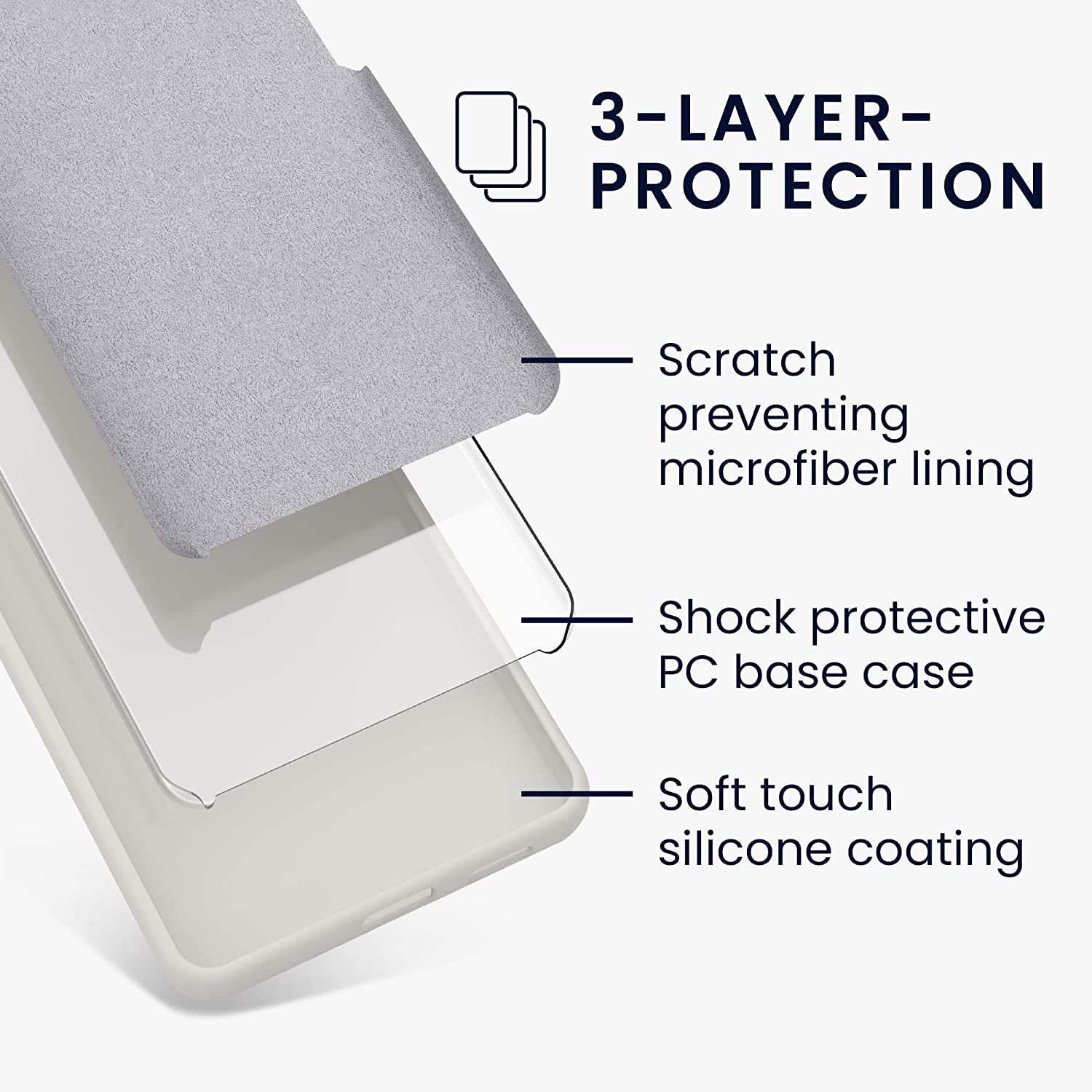 KW Samsung Galaxy S23 Ultra Θήκη Σιλικόνης Rubberized TPU - Matte White - 60275.48