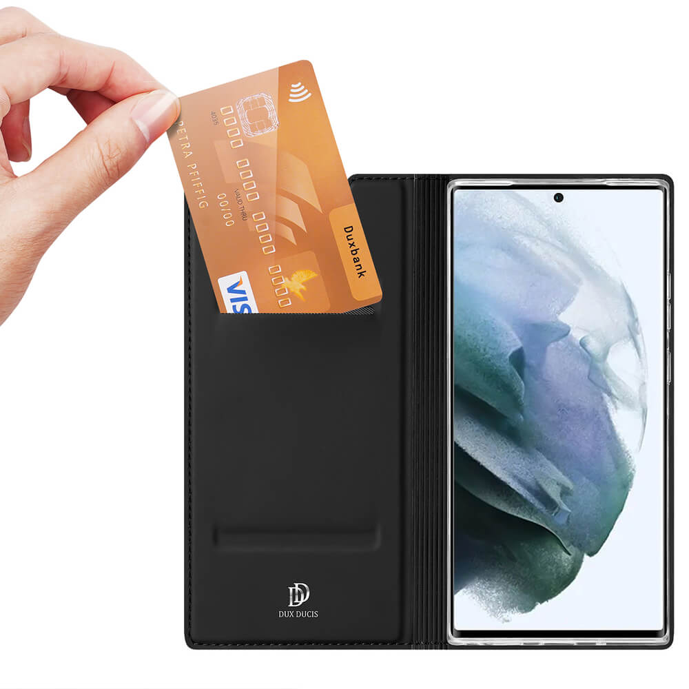 Dux Ducis Samsung Galaxy S22 Ultra Flip Stand Case Θήκη Βιβλίο - Black