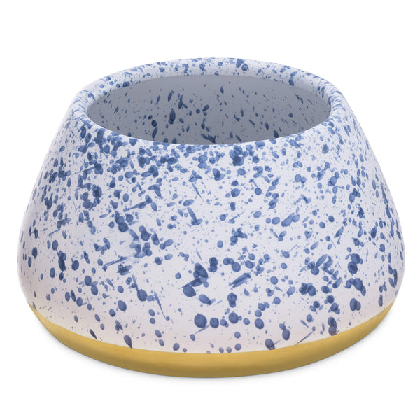 Navaris Μπολ Φαγητού και Νερού για Κατοικίδια - 1.9L - White / Blue - 56612.02