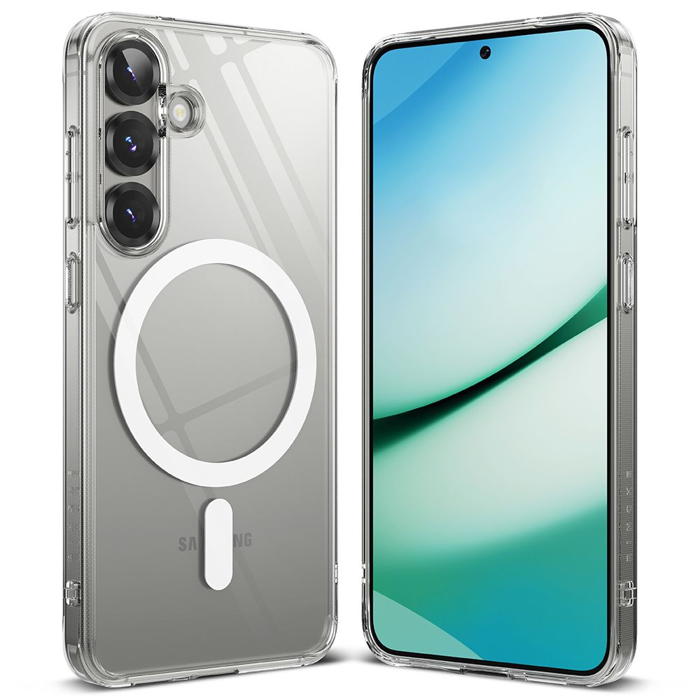 Ringke Samsung Galaxy S25 - Fusion Magnetic - Σκληρή Θήκη με Πλαίσιο Σιλικόνης και MagSafe - Διάφανη