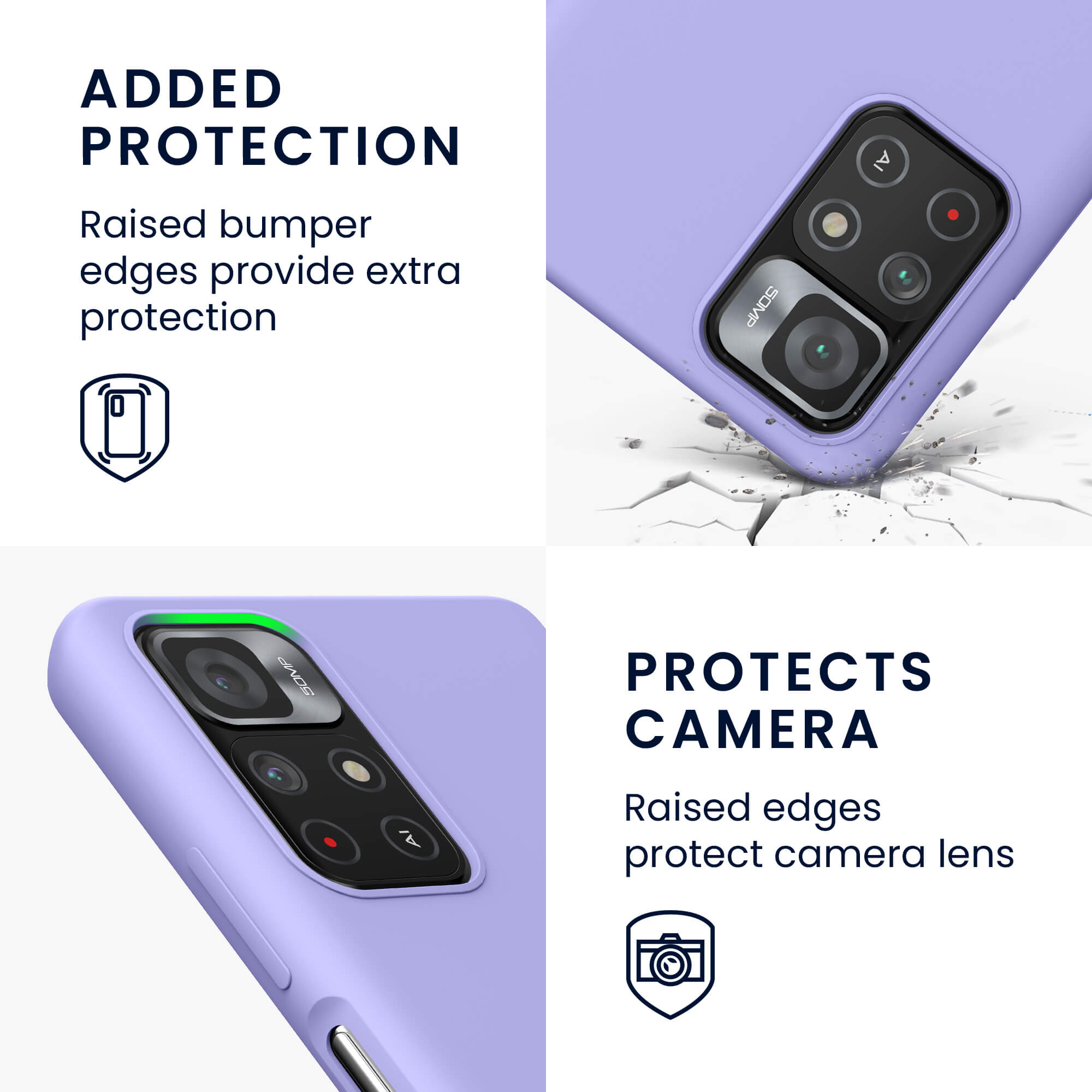KW Xiaomi Poco M4 Pro 5G / Redmi Note 11S 5G Θήκη Σιλικόνης Rubber TPU - Lavender - 56844.108