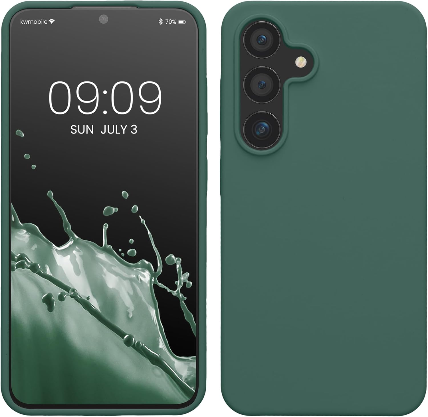 KW Samsung Galaxy S24 Θήκη Σιλικόνης Rubberized TPU - Forest Green