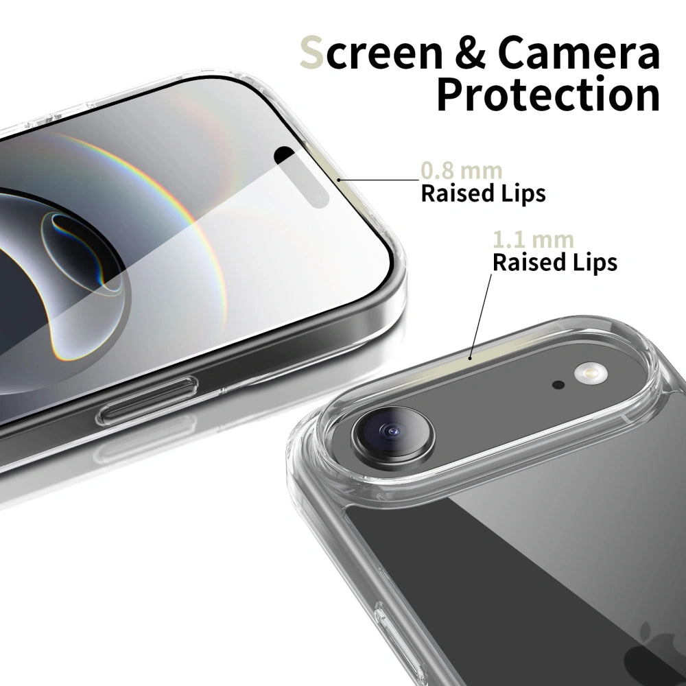 Tech-Protect iPhone Air Flexair Hybrid - Σκληρή Θήκη με Πλαίσιο Σιλικόνης - Διάφανη