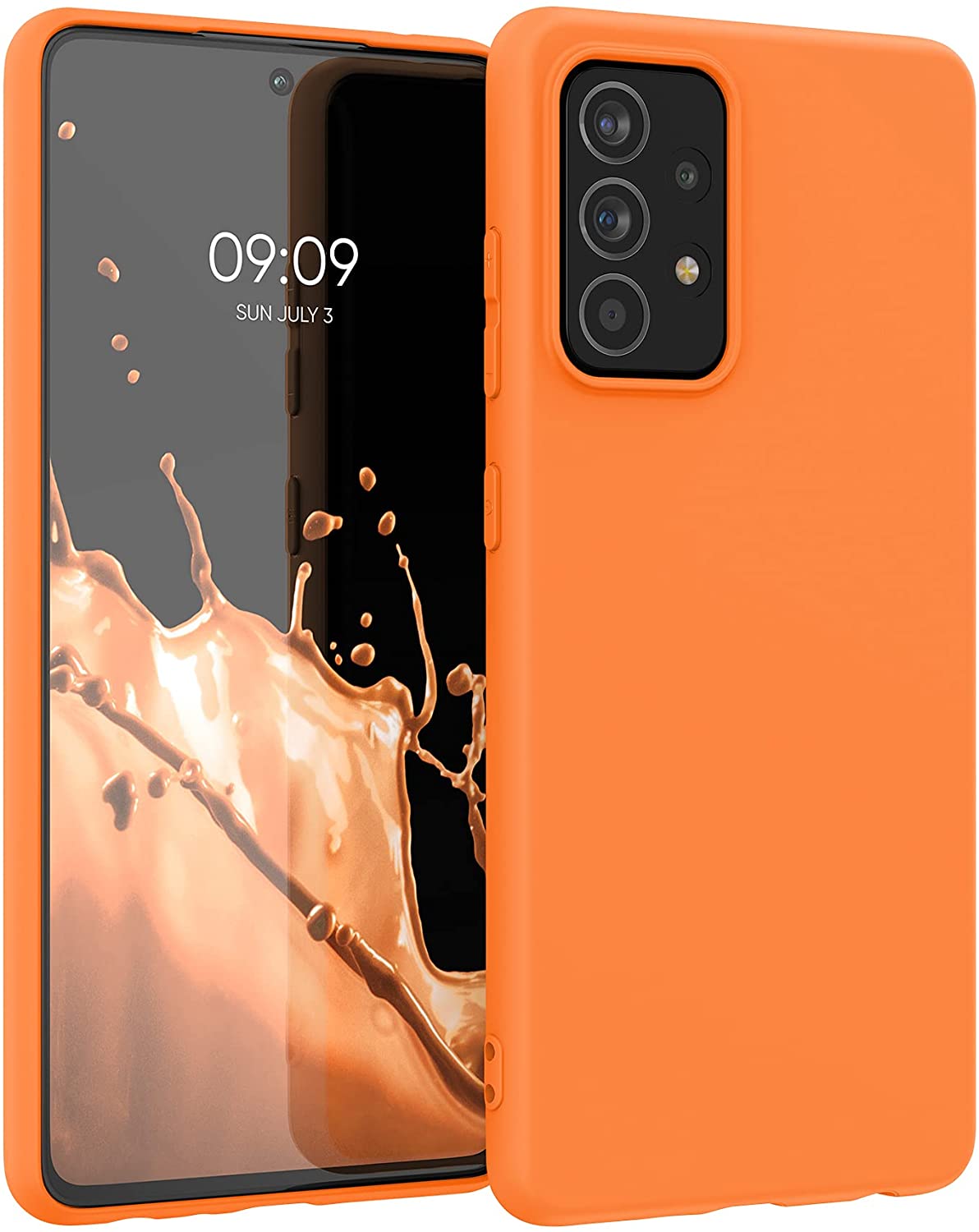 KW Samsung Galaxy A52 / A52 5G / A52s 5G Θήκη Σιλικόνης TPU - Cosmic Orange - 54346.150
