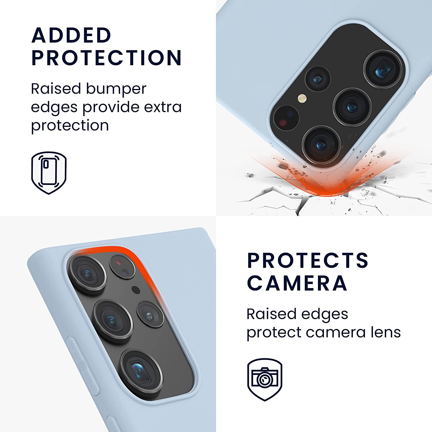 KW Samsung Galaxy S23 Ultra Θήκη Σιλικόνης TPU - Light Blue - 60284.58