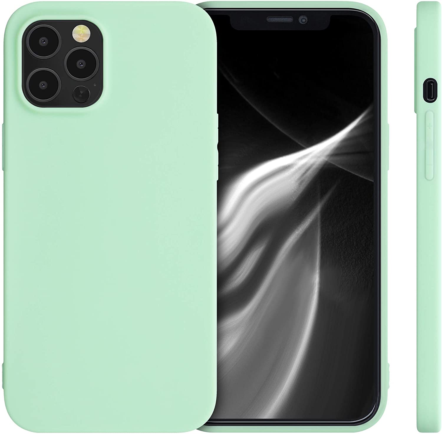 KW iPhone 12 Pro Max Θήκη Σιλικόνης TPU - Mint Matte - 53940.50