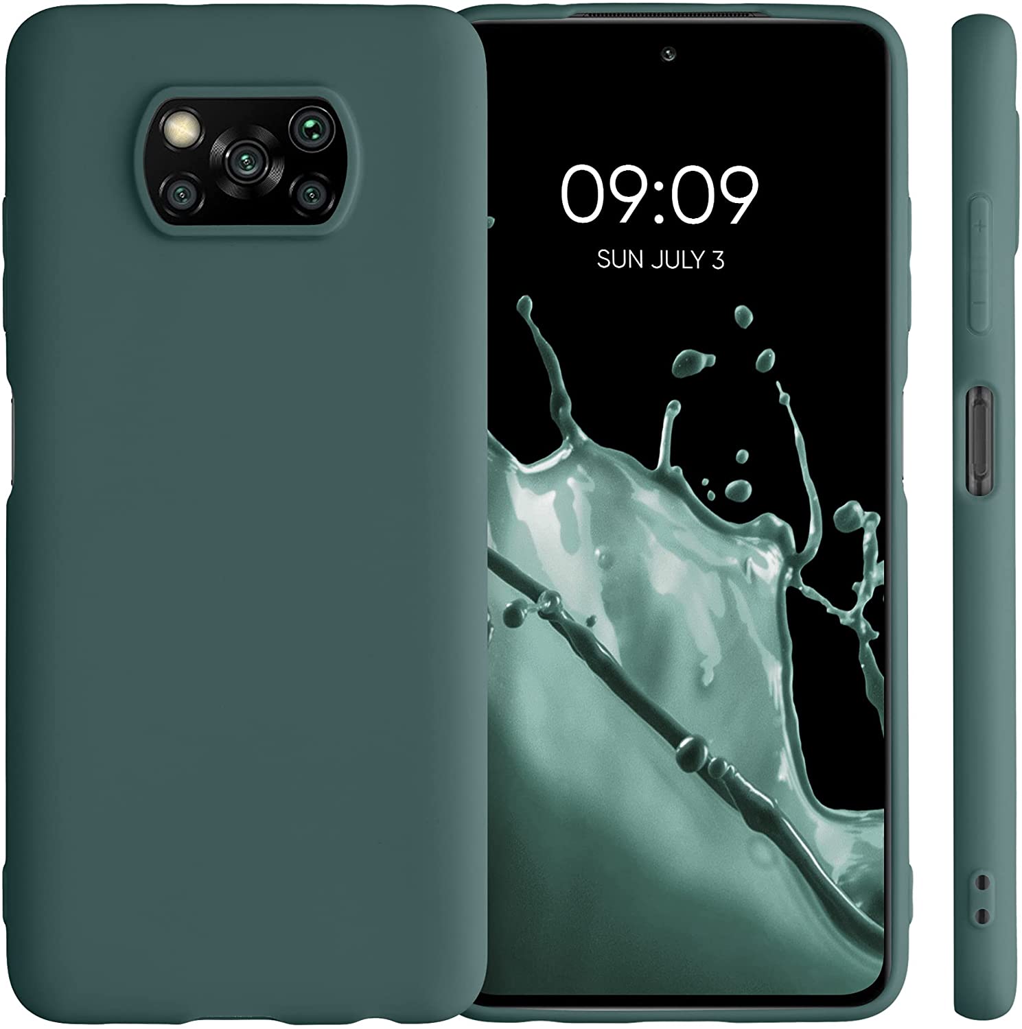 KW Xiaomi Poco X3 NFC / Poco X3 Pro Θήκη Σιλικόνης TPU - Blue Green - 53482.171