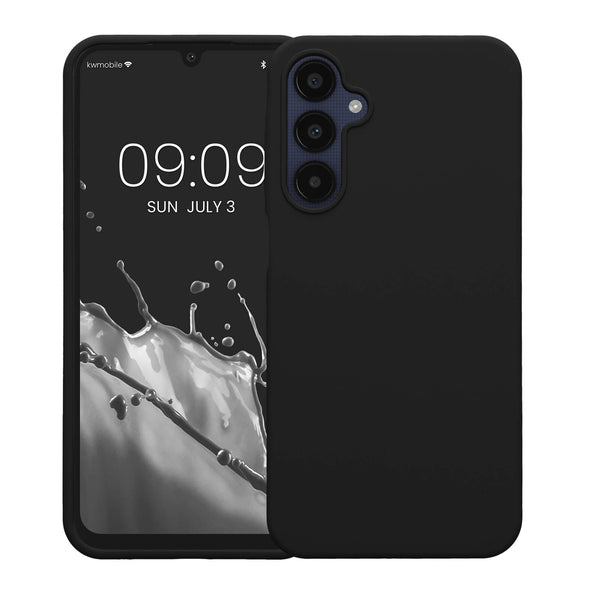 KW Samsung Galaxy A25 5G Θήκη Σιλικόνης Rubberized TPU - Black