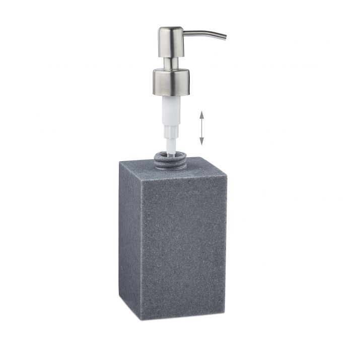 Relaxdays Σαπουνοθήκη Dispenser από Πολυρητίνη - Grey - 4052025908614