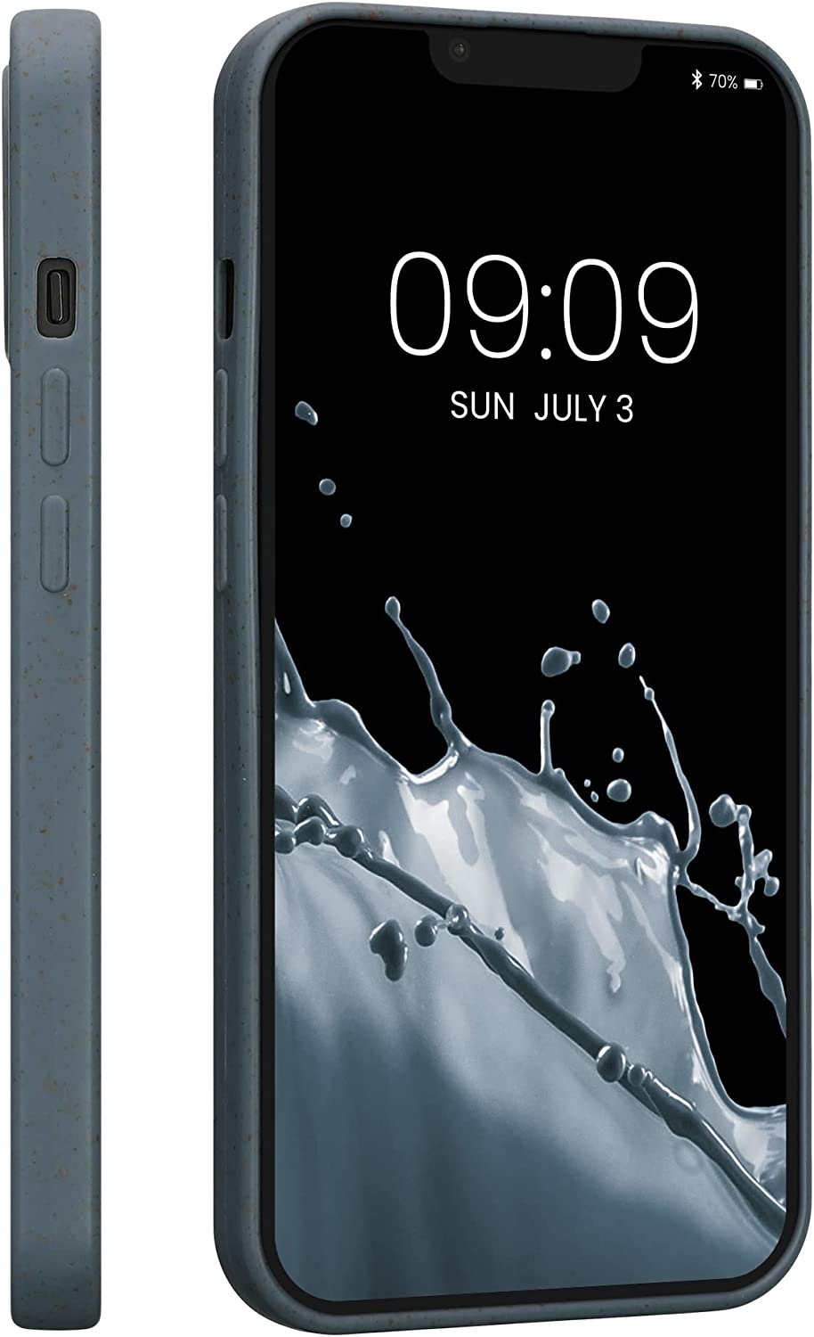 Kalibri iPhone 13 Θήκη Σιλικόνης TPU με Ανακυκλώσιμο και Βιοδιασπώμενο Υλικό - Dark Slate Grey - 57759.202