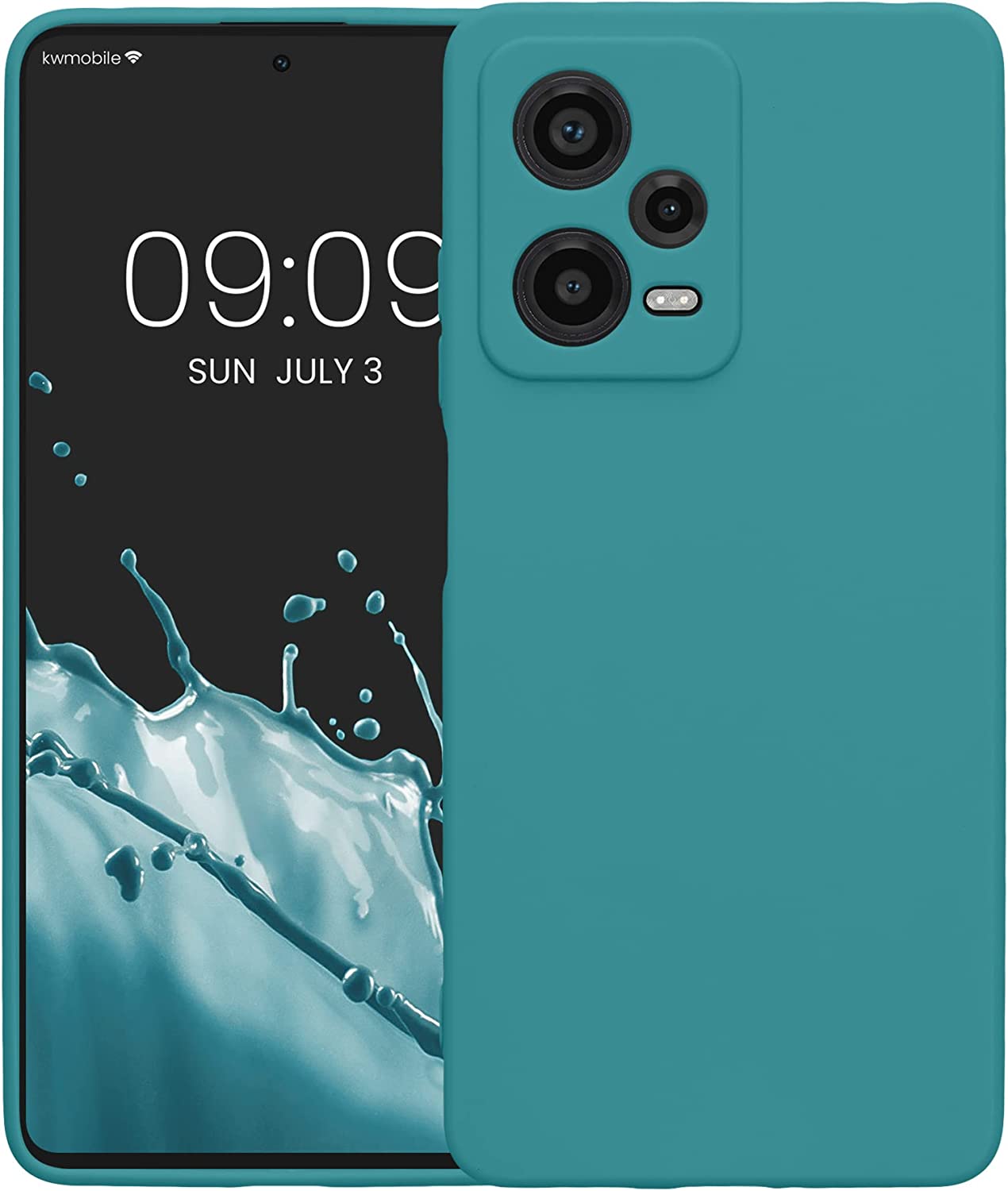 KW Xiaomi Redmi Note 12 Pro Θήκη Σιλικόνης TPU - Matte Petrol - 60685.57