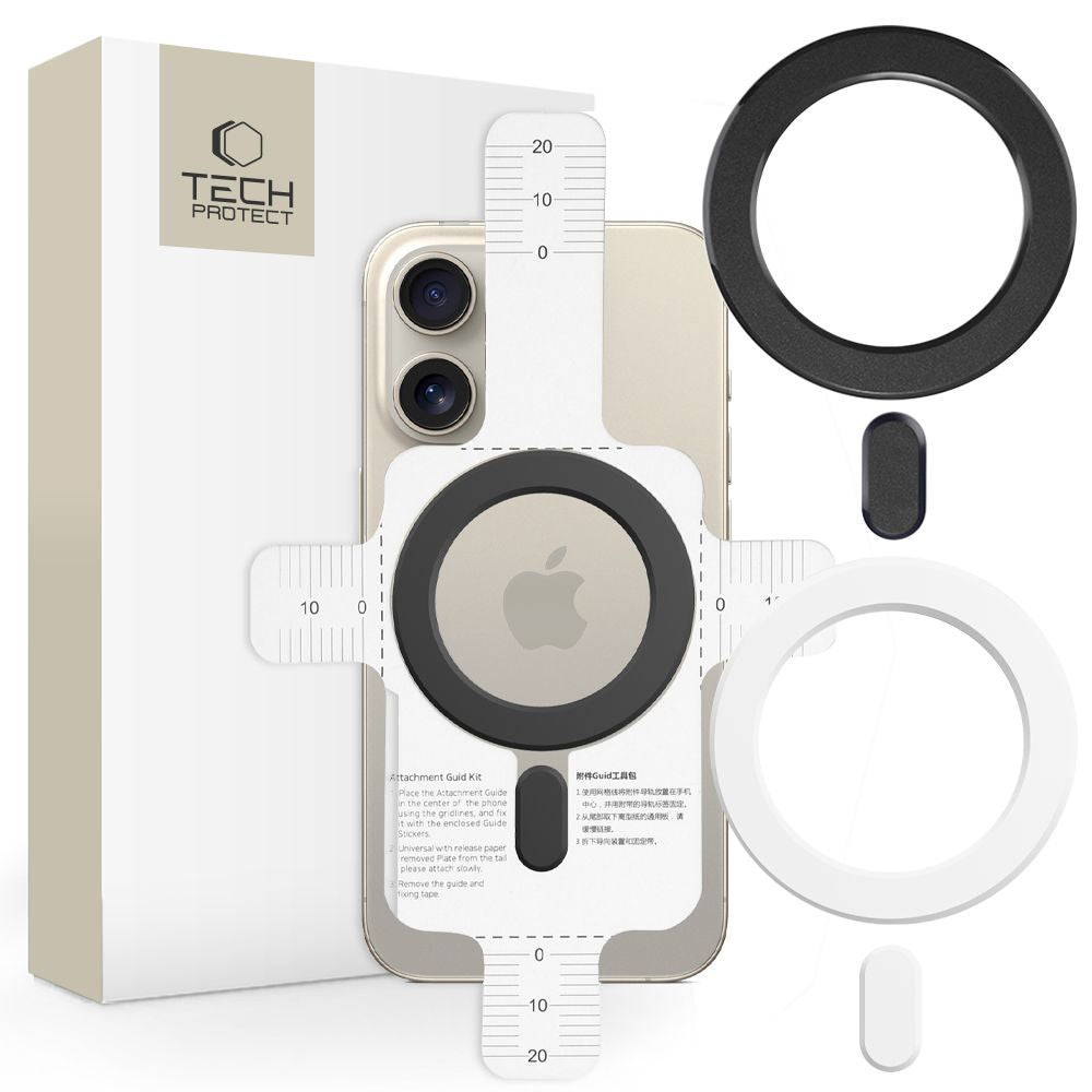 Tech-Protect MMP-100 Magnetic Δακτύλιος MagSafe - 2 Τεμάχια - Black / White