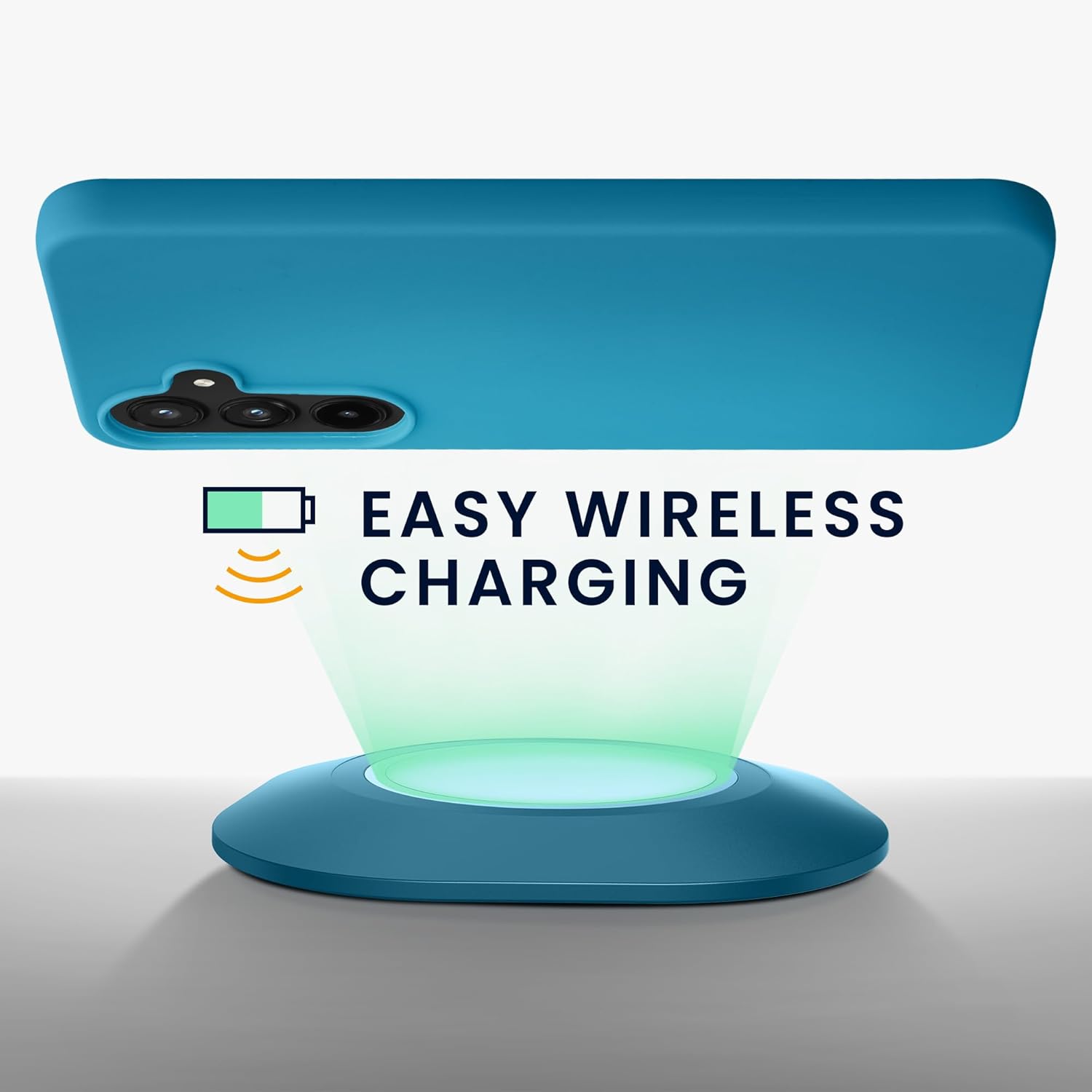 KW Samsung Galaxy A55 5G Λεπτή Θήκη Σιλικόνης TPU - Caribbean Blue