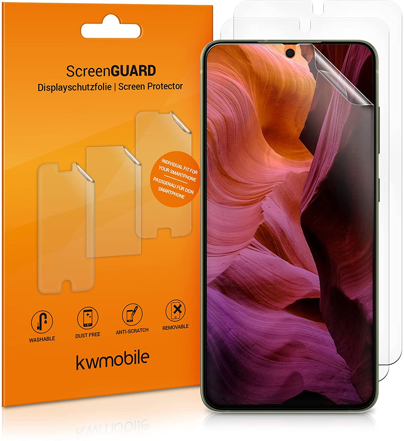 KW Samsung Galaxy S21 FE - Τρεις Μεμβράνες Προστασίας Οθόνης - Διάφανες - 55486.1