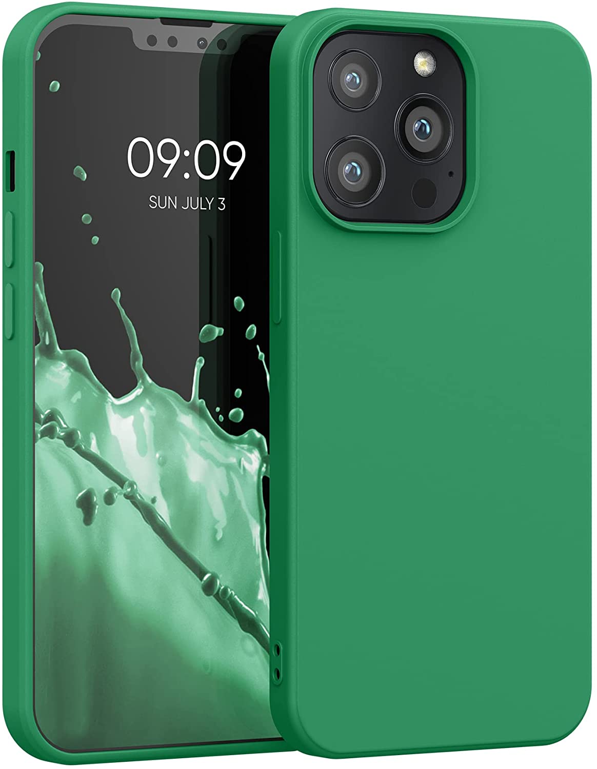 KW iPhone 13 Pro Θήκη Σιλικόνης Rubberized TPU - Pixie Green - 55962.227