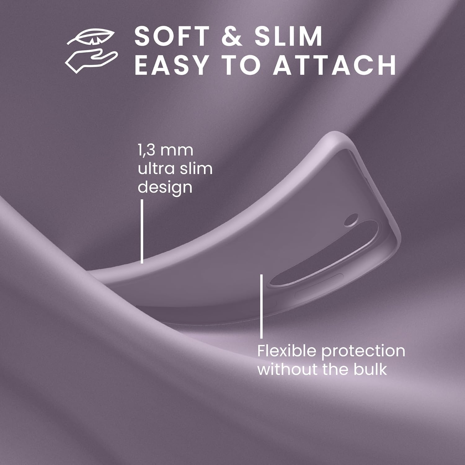 KW Samsung Galaxy A55 5G Λεπτή Θήκη Σιλικόνης TPU - Lavender