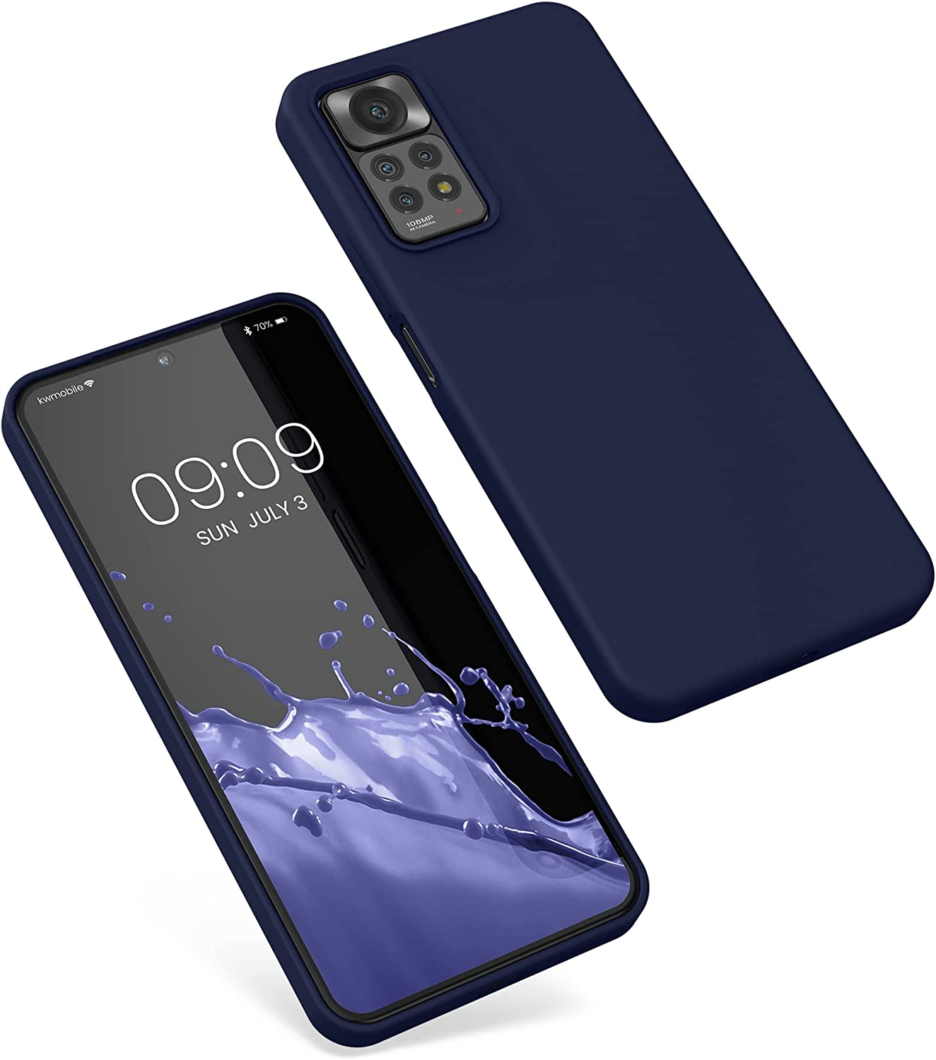 KW Xiaomi Redmi Note 11 Pro / Note 11 Pro 5G Θήκη Σιλικόνης Rubberized TPU - Deep Ocean - 57373.182