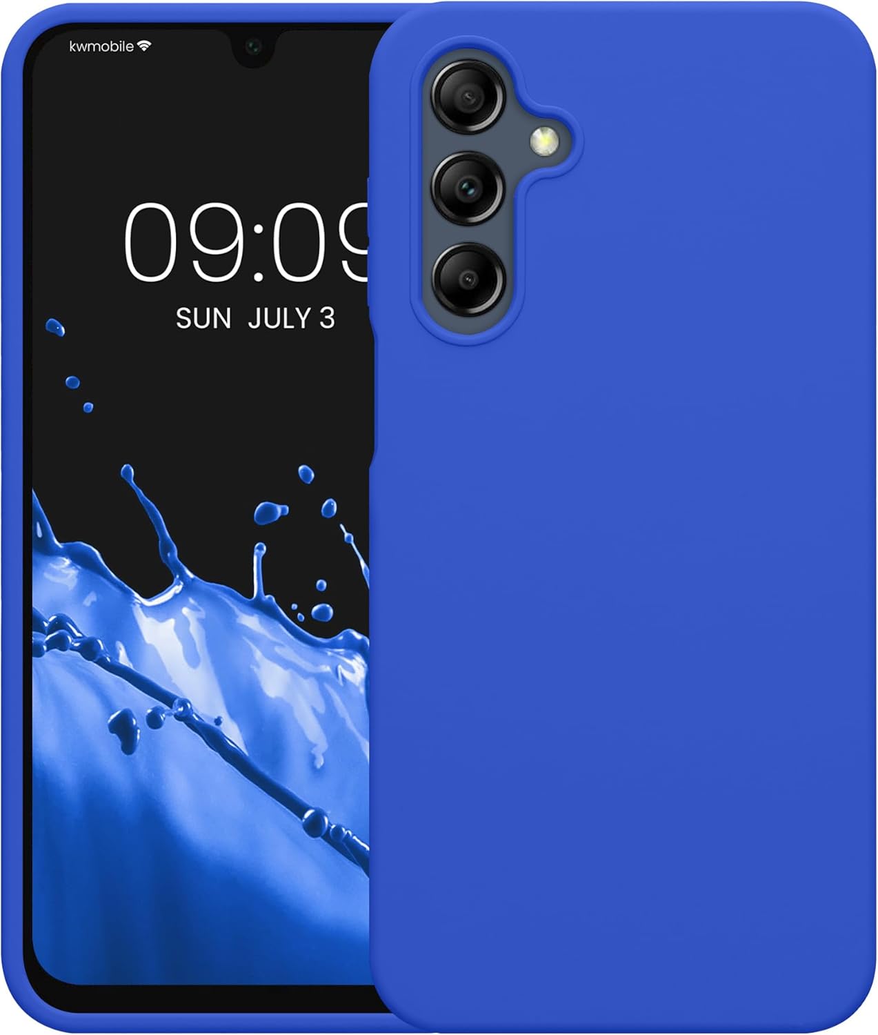 KW Samsung Galaxy A16 4G / A16 5G Θήκη Σιλικόνης Rubberized TPU - Baltic Blue