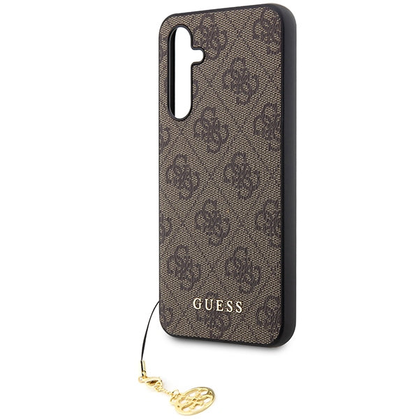 Guess Samsung Galaxy A54 5G - 4G Charms Collection Θήκη με Επένδυση Συνθετικού Δέρματος - Brown - GUHCSA54GF4GBR