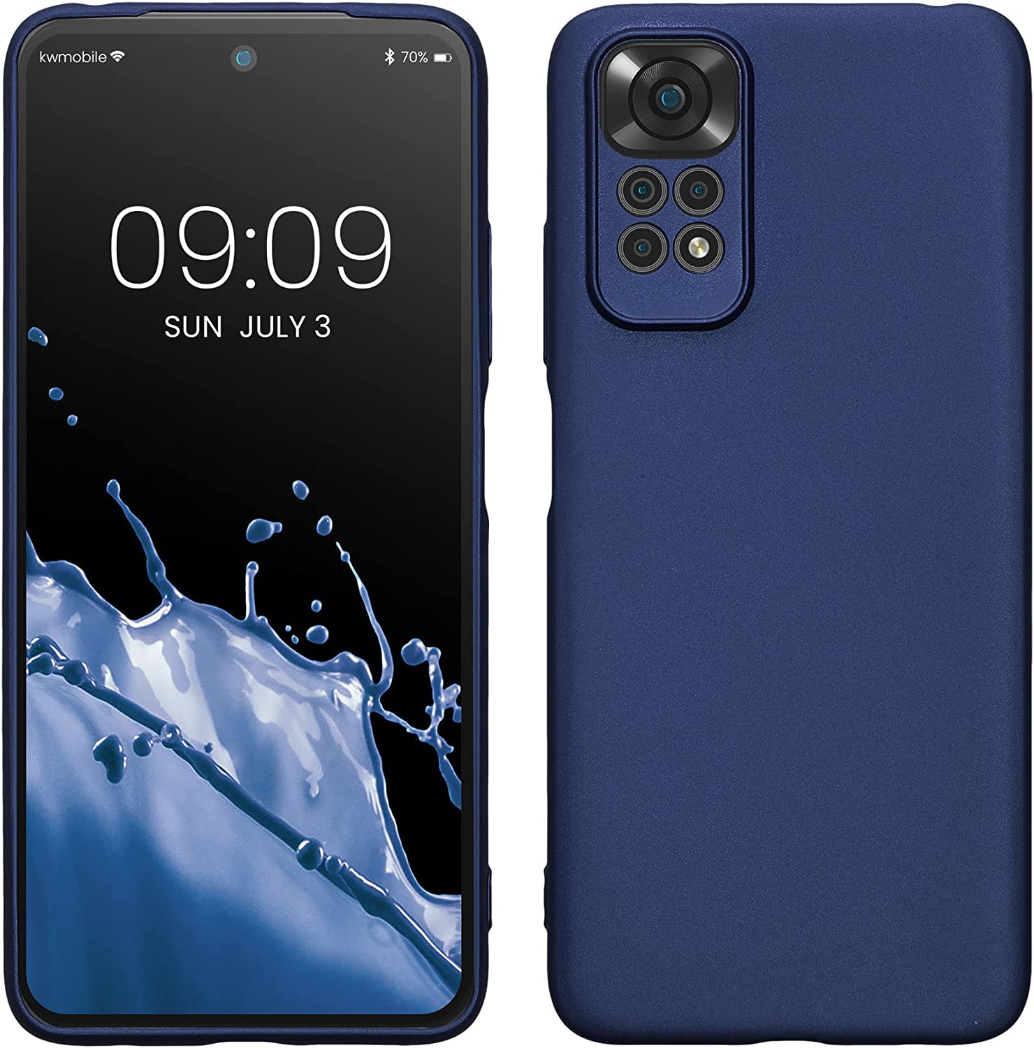 KW Xiaomi Redmi Note 11 / Redmi Note 11S Θήκη Σιλικόνης TPU - Metallic Blue - 58651.64