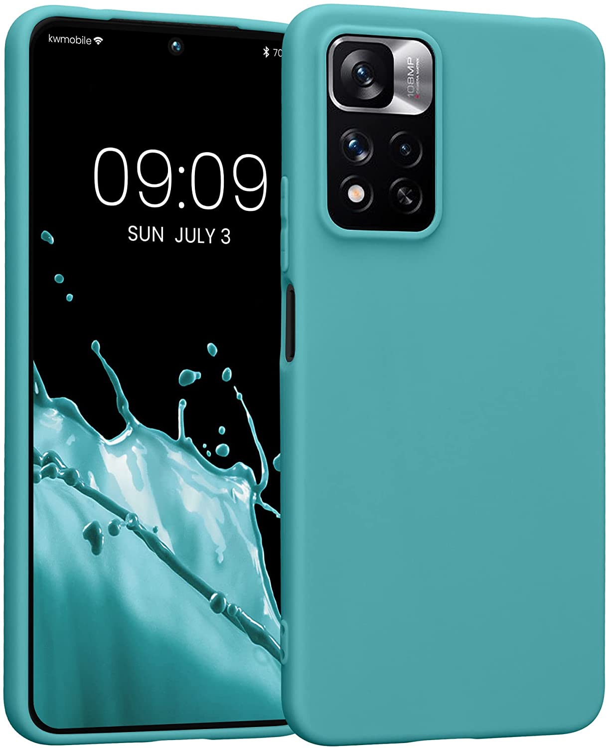 KW Xiaomi Redmi Note 11 Pro+ 5G Θήκη Σιλικόνης TPU - Teal Matte - 58095.57