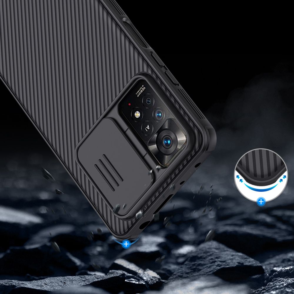 Nillkin Xiaomi Redmi Note 11 Pro / Note 11 Pro 5G CamShield Pro Σκληρή Θήκη με Κάλυμμα για την Κάμερα - Black