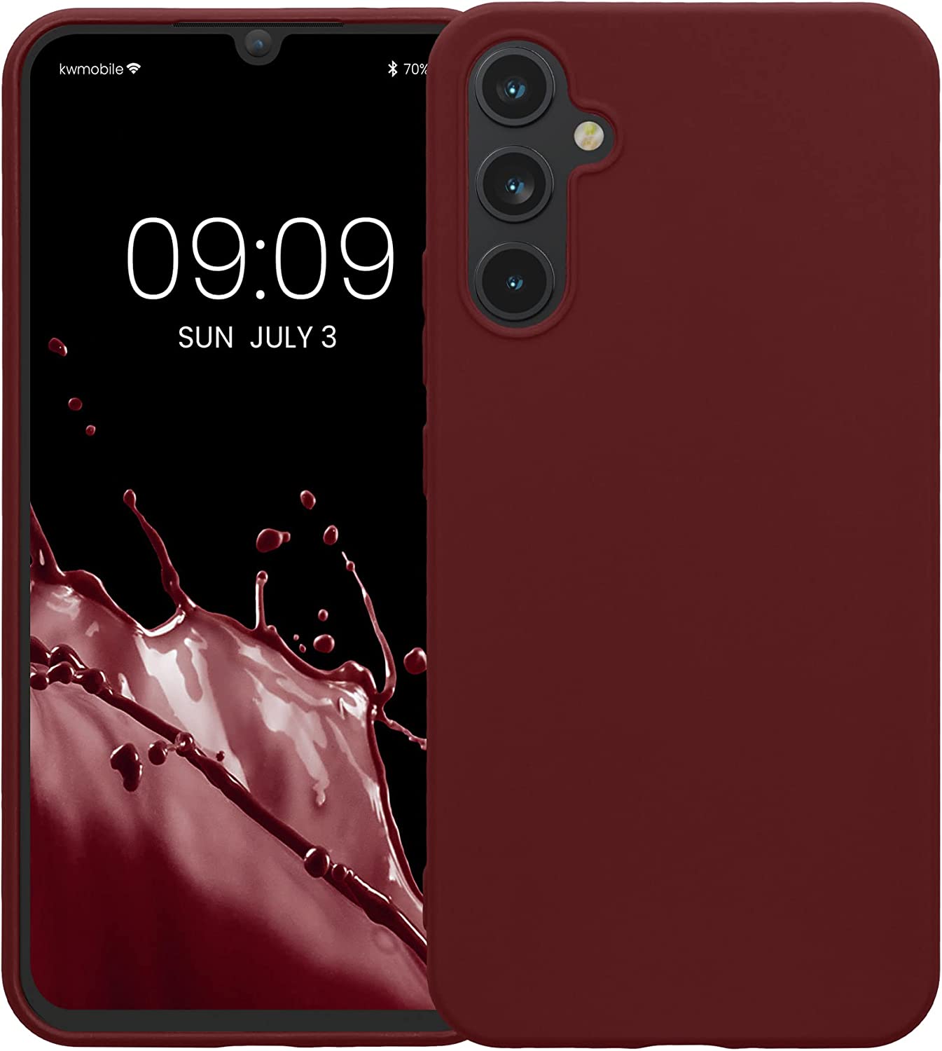 KW Samsung Galaxy A34 5G Θήκη Σιλικόνης TPU - Bordeaux Purple - 60809.187