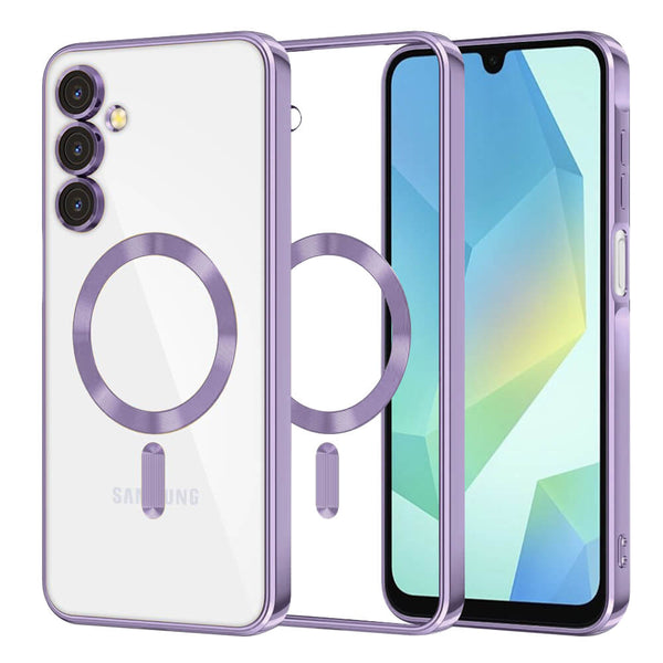 Techsuit Samsung Galaxy A16 4G / A16 5G - Luxury Crystal MagSafe - Θήκη Σιλικόνης - Light Purple