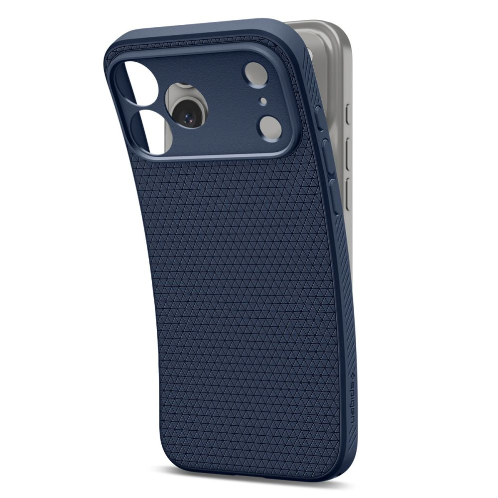 Spigen iPhone 18 Pro / iPhone 17 Pro - Θήκη Σιλικόνης - Liquid Air - Navy Blue