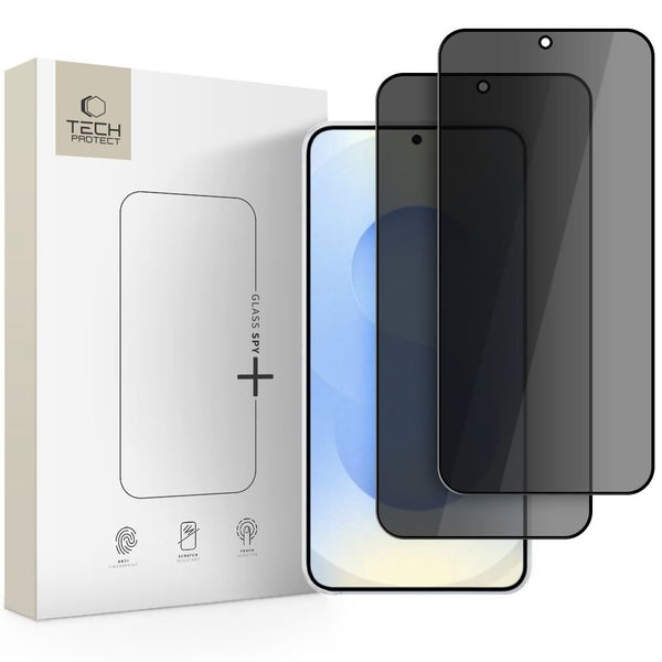 Tech - Protect Samsung Galaxy S26 - Full Screen Αντιχαρακτικό Γυαλί Οθόνης - Glass Spy+ - 2 Τεμάχια - Privacy