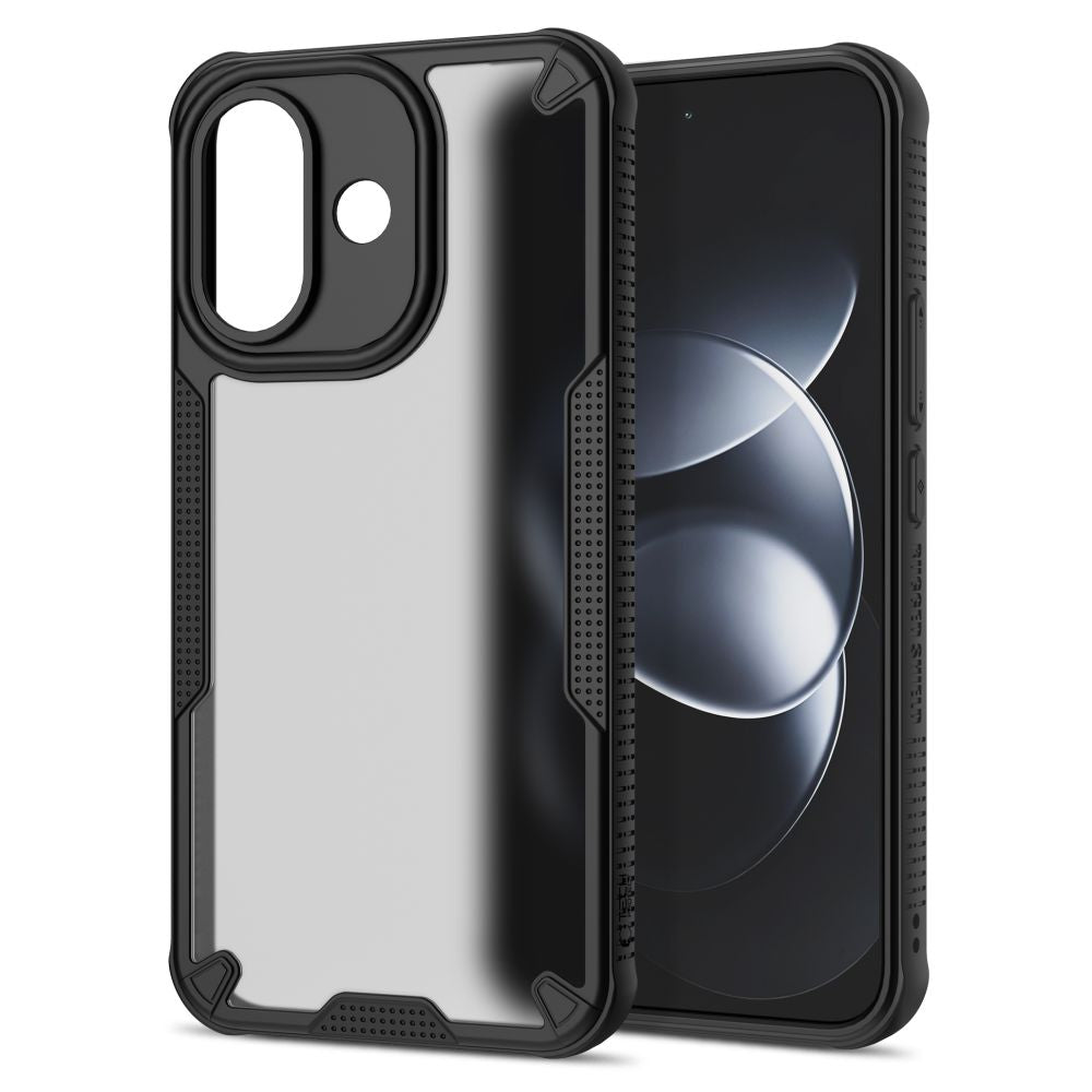 Tech-Protect Xiaomi Redmi Note 17 Pro 5G - Σκληρή Θήκη με Πλαίσιο Σιλικόνης - Rugged Shield - Matte Black