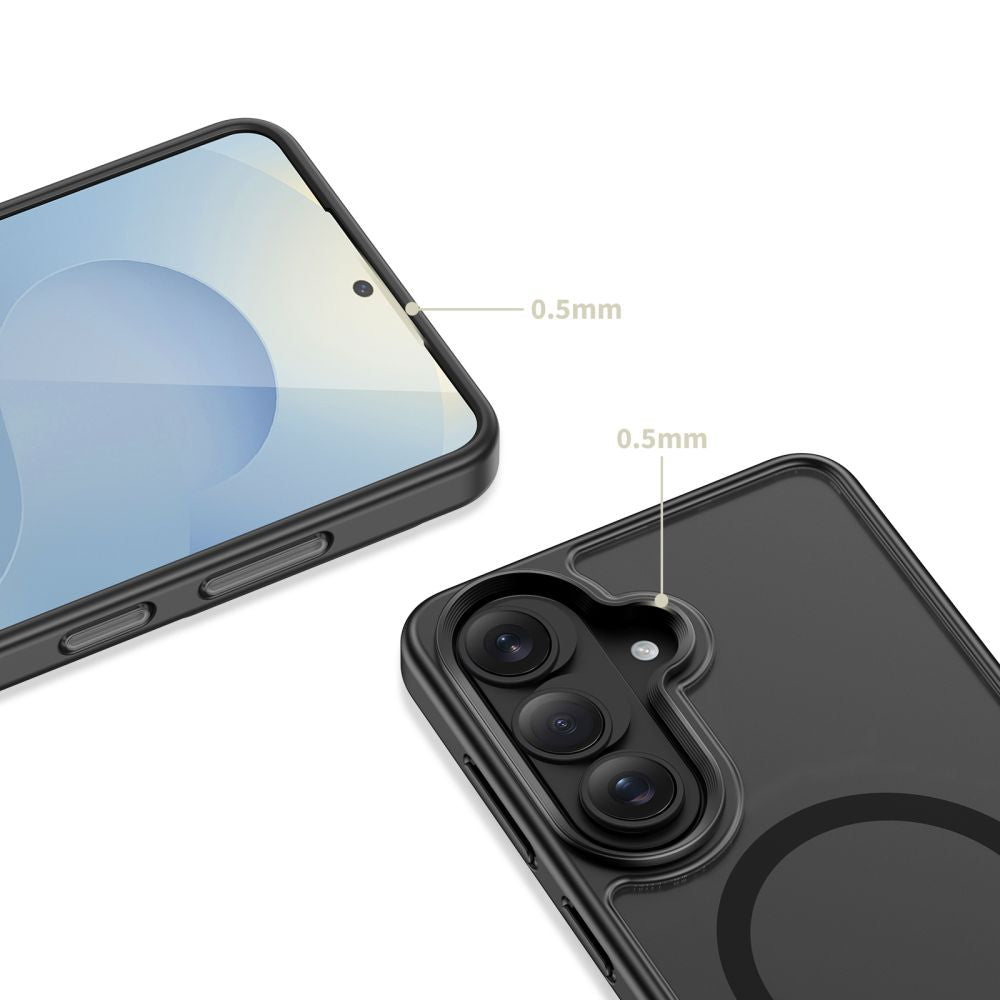 Tech - Protect Samsung Galaxy S26 Plus - Σκληρή Θήκη με Πλαίσιο Σιλικόνης και Σταντ - Magrack MagSafe - Matte Black