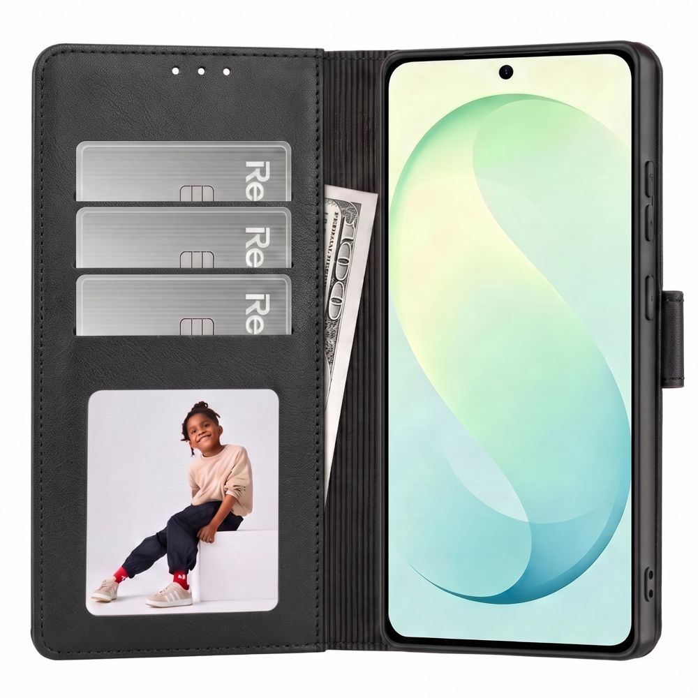 Tech-Protect Samsung Galaxy S26 FE - Θήκη Πορτοφόλι Stand από Δερματίνη - Wallet - Black