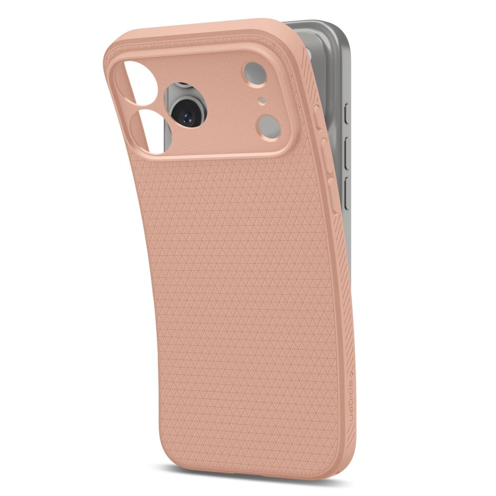Spigen iPhone 18 Pro Max / iPhone 17 Pro Max - Θήκη Σιλικόνης - Liquid Air - Rose Titanium