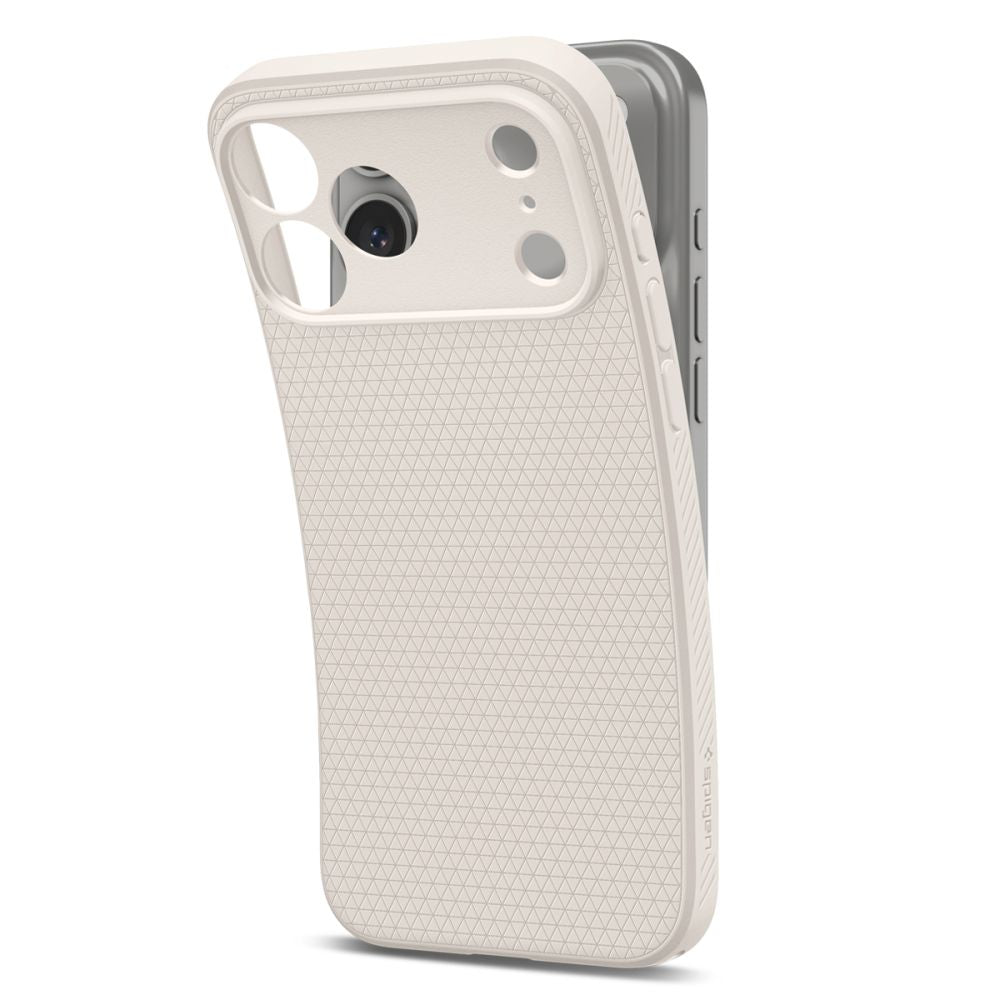 Spigen iPhone 18 Pro Max / iPhone 17 Pro Max - Θήκη Σιλικόνης - Liquid Air - Natural Titanium