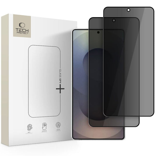 Tech - Protect Samsung Galaxy S26 Ultra - Full Screen Αντιχαρακτικό Γυαλί Οθόνης - Glass Spy+ - 2 Τεμάχια - Privacy