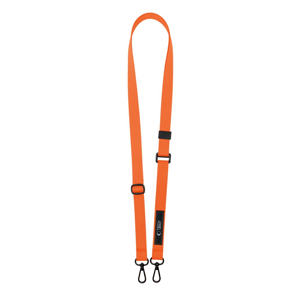 Tech-Protect Universal Λουράκι για Θήκη Κινητού - C6S Rope CrossBody Strap - Cosmic Orange