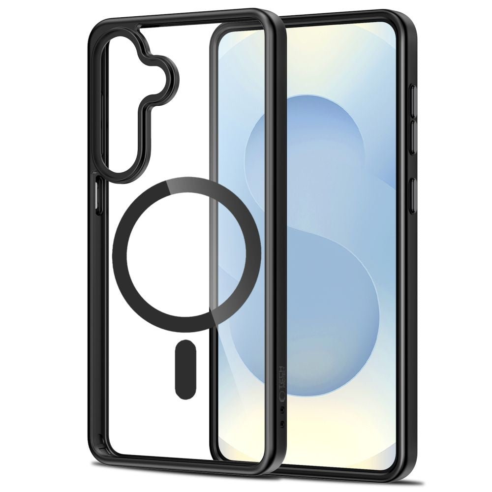 Tech - Protect Samsung Galaxy S26 - Σκληρή Θήκη με Πλαίσιο Σιλικόνης και MagSafe - MagMat MagSafe - Clear / Black
