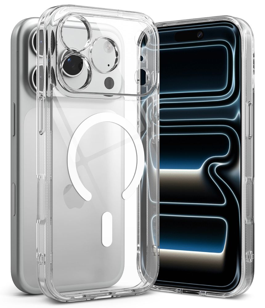 Ringke iPhone 18 Pro / iPhone 17 Pro - Σκληρή Θήκη με Πλαίσιο Σιλικόνης MagSafe - Fusion Magnetic - Clear