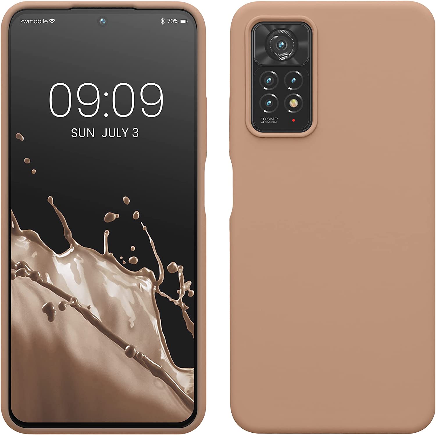 KW Xiaomi Redmi Note 11 Pro / Note 11 Pro 5G Θήκη Σιλικόνης Rubberized TPU - Cappuccino - 57373.246