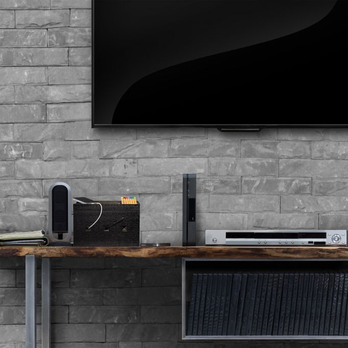 Relaxdays Κουτί Οργάνωσης Καλωδίων από Bamboo - Black - 4052025246723