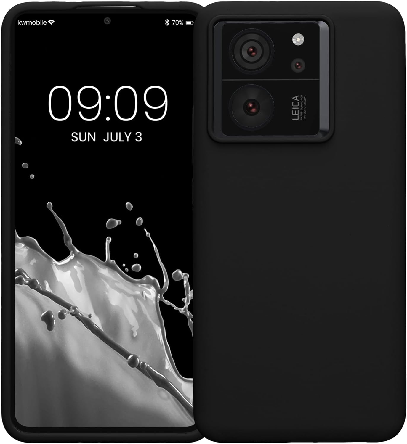 KW Xiaomi 13T / 13T Pro Rubberized TPU Θήκη Σιλικόνης - Black