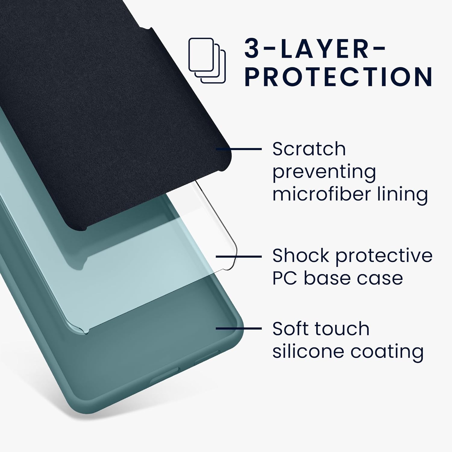 KW Samsung Galaxy A35 5G Θήκη Σιλικόνης Rubberized TPU - Arctic Night