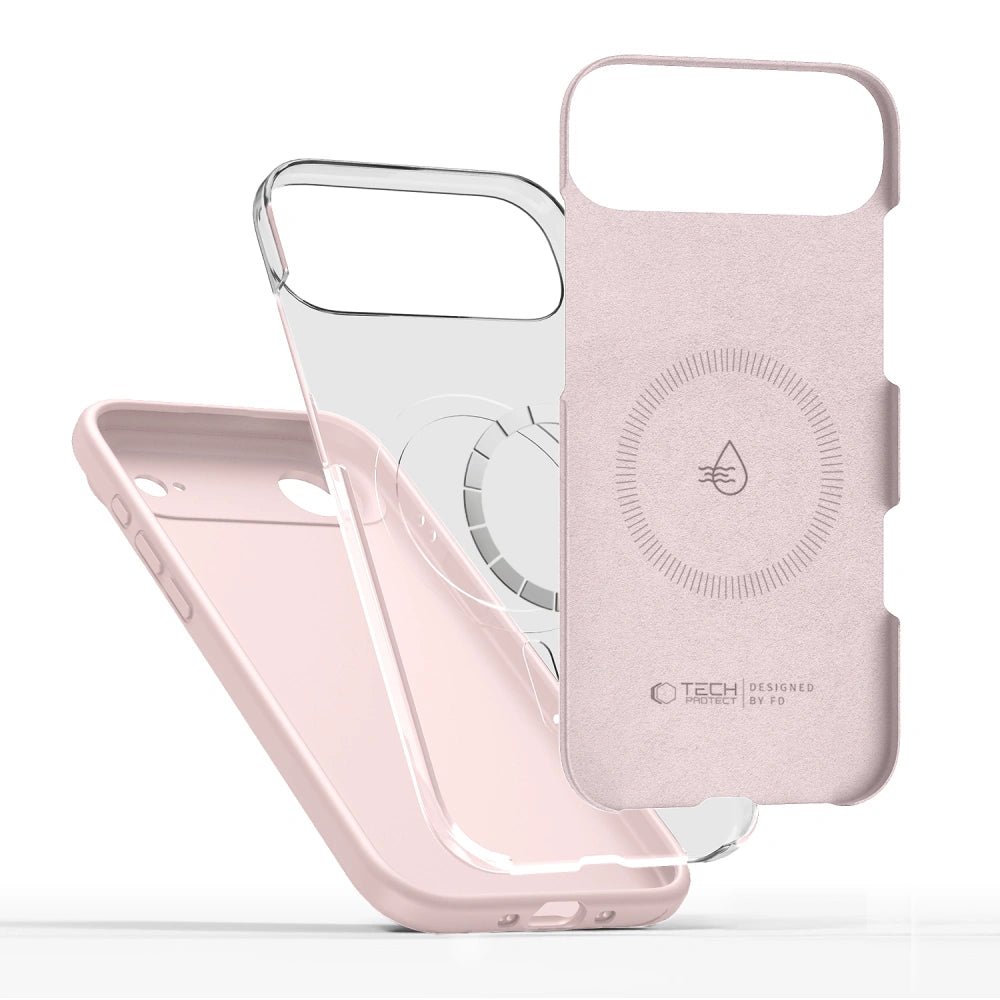 Tech-Protect iPhone Air Silicone MagSafe - Θήκη Σιλικόνης TPU - Pink Pearl