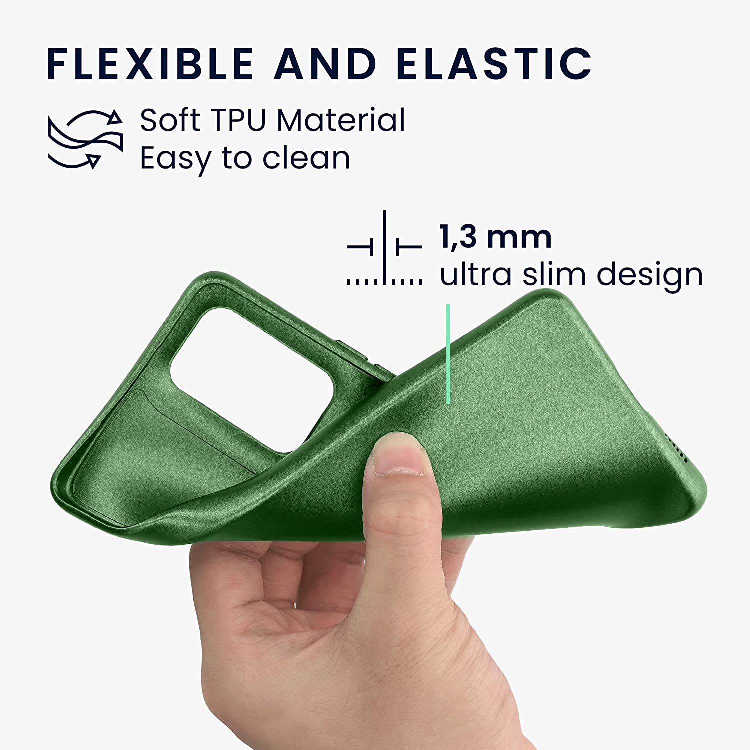 KW Samsung Galaxy A53 5G Θήκη Σιλικόνης TPU - Metallic Forest Green - 58019.233