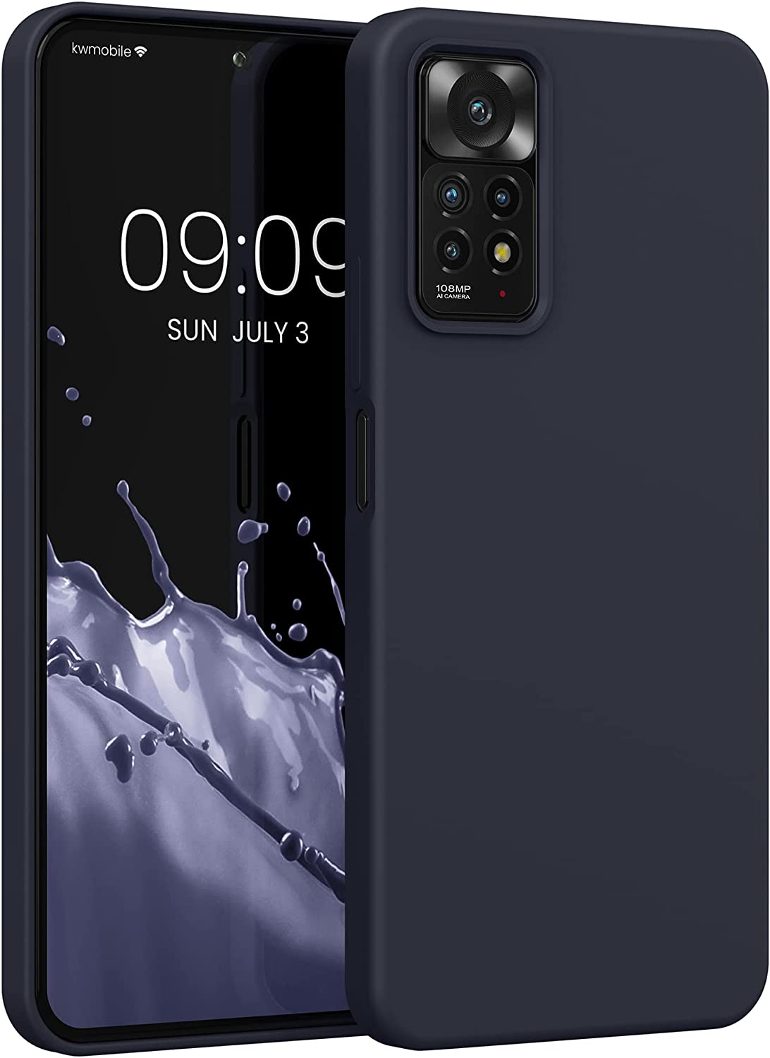 KW Xiaomi Redmi Note 11 Pro / Note 11 Pro 5G Θήκη Σιλικόνης Rubberized TPU - Blueberry Blue - 57373.186