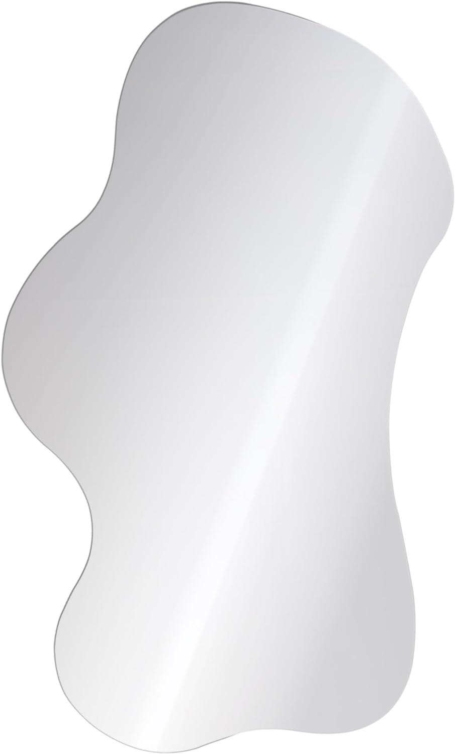 Navaris Καθρέπτης Τοίχου με Ακανόνιστο Σχήμα Χωρίς Πλαίσιο - 75 x 55 cm - Silver - 54705.05